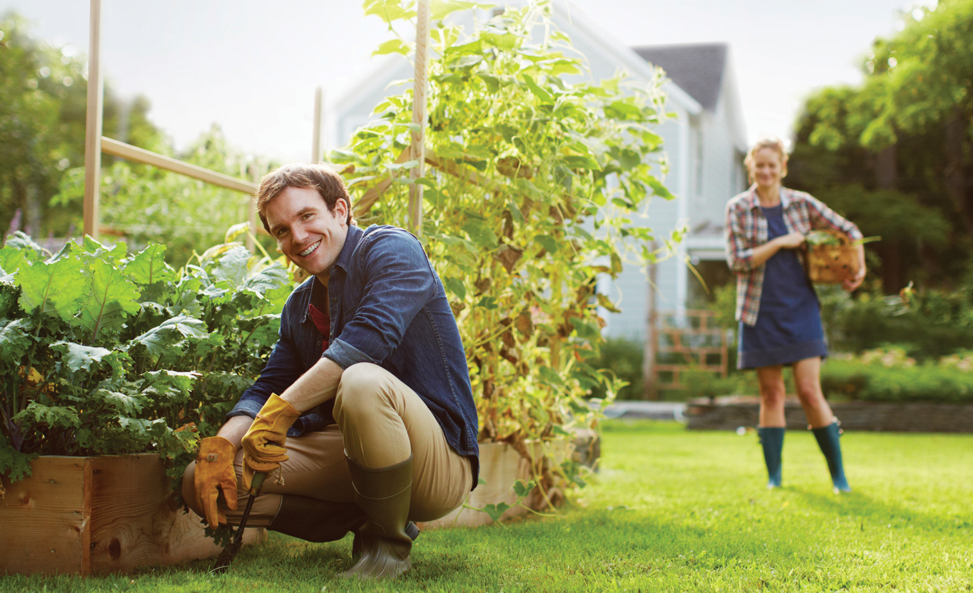 Couple Gardening