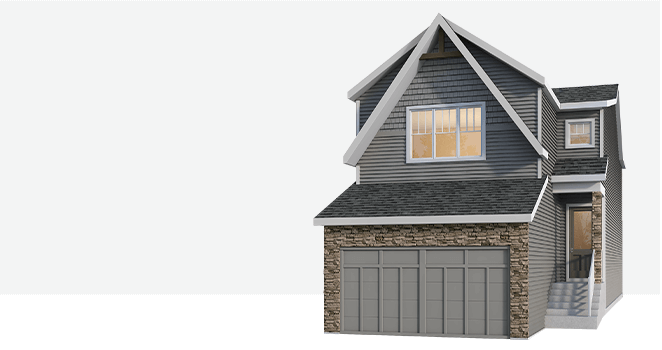 Creekview Front Attached Garage rendering